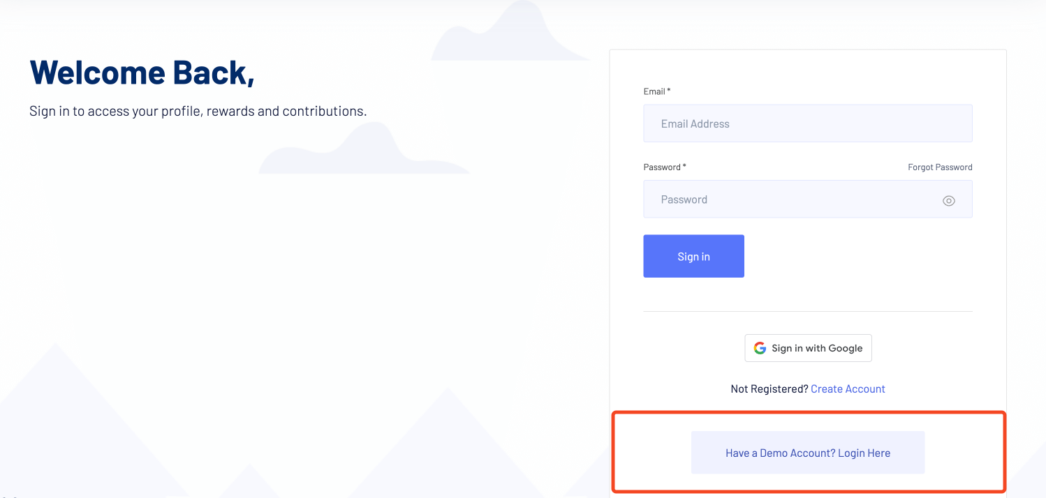Demo Account Login Link