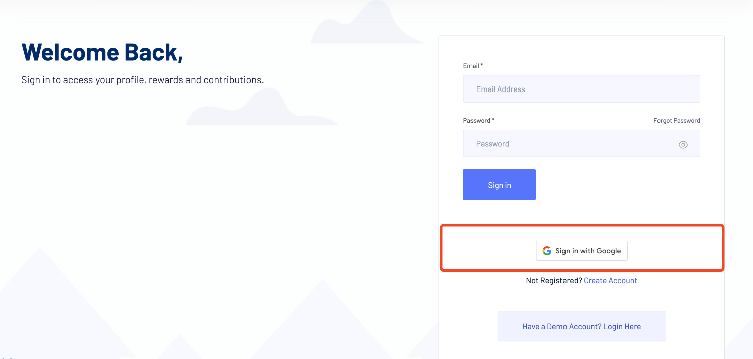 Sign in with Google Button
