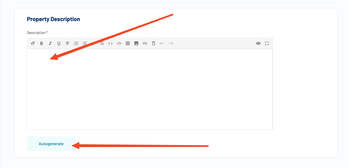 Add Property Description